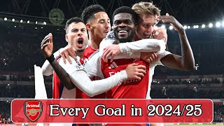 Every Arsenal Goal in season 202425 so far [upl. by Nomal]