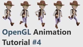 OpenGL Skeletal Animation Tutorial 4 Collada dae Format [upl. by Chavez]