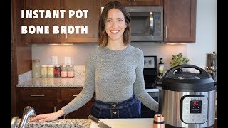 GUT HEALING INSTANT POT BONE BROTH RECIPE [upl. by Lepp773]