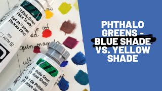 Phthalo green acrylic paint compared [upl. by Dutchman926]