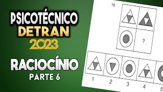 PSICOTÉCNICO DETRAN 2023  RACIOCÍNIO parte 6 [upl. by Dinnage]