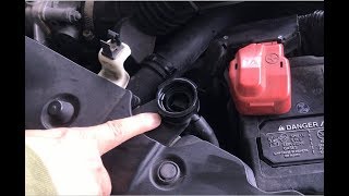 Honda Civic Si  How To Change the Coolant  Antifreeze Drain And Fill [upl. by Ahouh]