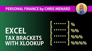 Tax Brackets Explained using Excels awesome XLOOKUP function [upl. by Alleuqahs710]