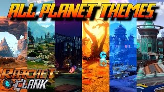 Ratchet and Clank PS4  ALL Planet Soundtracks Original OST [upl. by Aimaj]