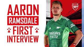 Welcome to The Arsenal Aaron Ramsdale  First Interview [upl. by Airdnaxela]