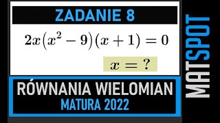 Równania wielomianowe  zadanie maturalne [upl. by Etnohc]