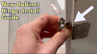 Installing New 38 Inch Inset Self Closing Cabinet Hinges [upl. by Mcnalley]