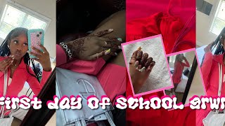 GRWM  FIRST DAY OF SCHOOL  mini vlog  kaleyaadenise [upl. by Voorhis]