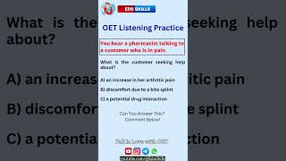 Edu Skills OET  Listening Practice  Boost Your Score  OET Made Easy [upl. by Raoul]