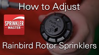 How to Adjust Rainbird Sprinkler Heads [upl. by Mukul]