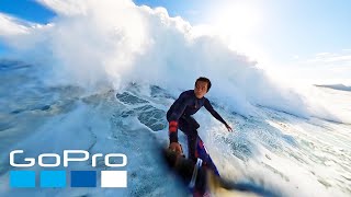 GoPro Surviving Giant Nazaré with Kai Lenny [upl. by Manara379]