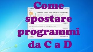 Come spostare programmi o giochi da C a D  FolderMove [upl. by Madox825]