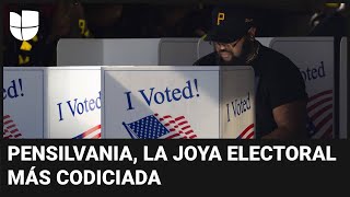 Pensilvania es la joya electoral más codiciada el voto hispano será crucial para Harris y Trump [upl. by Aldercy]