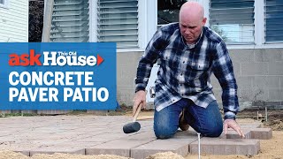 How to Install Concrete Pavers  Ask This Old House [upl. by Kcirttap]