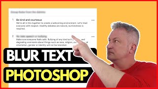 BLUR TEXT IN PHOTOSHOP IN SECONDS Without Multiple Layers and Smart Objects… [upl. by Cornelia]