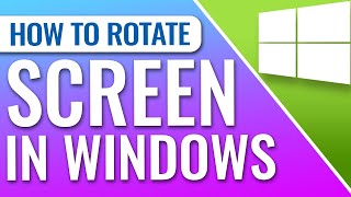 How To Rotate Screen On Windows 10 [upl. by Izabel992]