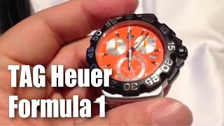 Orange TAG Heuer Formula 1 Quartz Chronograph Watch Review [upl. by Wooster188]