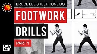 Bruce Lee JKD Footwork Drills Part 1 [upl. by Asillem]