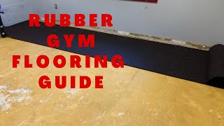 ROLLED RUBBER GYM FLOORING INSTALLATION TIPS [upl. by Bourgeois468]