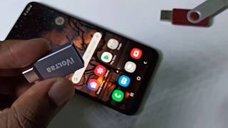 How to use USB OTG on Samsung Galaxy A10s A10 [upl. by Auqinat]