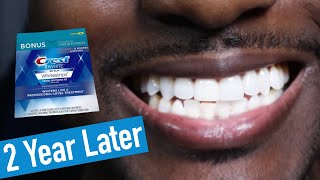 Crest 3D Whitestrips 2 Years Later How to Whiten Teeth EASY [upl. by Darci770]