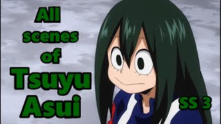 All Scenes of Tsuyu Asui in Season 3 BNHA [upl. by Nsaj32]