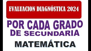 ✅✅¡¡PRIMICIA  EVALUACIONES DIAGNOSTICAS MATEMATICA 2024  CON CAPACIDADES Y DESEMPEÑOS [upl. by Yeslehc]