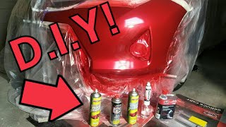 Spray Painting A Car With Aerosol Cans At Home [upl. by Anirba]