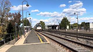 NJT 4504 ALP45 leads NJT 5179 at Dunellen with a friendly crew [upl. by Yuu829]