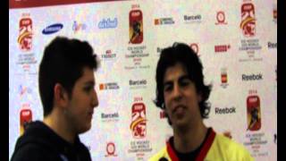 IIHF Mundial Hockey Hielo DIV II B Jaca entrevista Héctor Majul [upl. by Cochrane153]