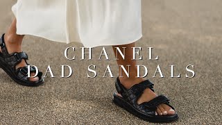 Chanel Dad Sandals  Review Outfits amp Dupes [upl. by Sennahoj]