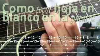 Hoja en blanco  Monchy y Alexandra  Guitar Tutorial  Bachata Guitar  Bachata Tutorial [upl. by Jac]