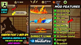 shadow fight 2 mod apk max level 52 unlimited money latest version mediafire link  Unlock All Thing [upl. by Shien37]