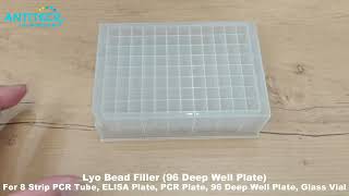 Lyo Bead Filler For 96 Deep Well Plate  PCR Beads Filling Device For 96 Deep Well Plate  Lyobeads [upl. by Abie719]