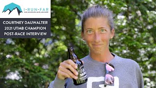 Courtney Dauwalter 2021 UTMB Champion Interview [upl. by Leyla]