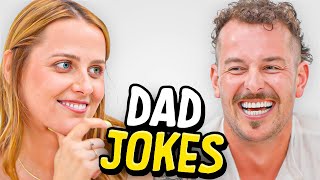 Dad Jokes  Dont laugh Challenge  Tim Vs Kat  Raise Your Spirits [upl. by Ahsieyk]