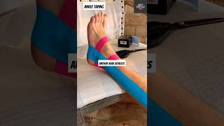 Try this Ankle sprain taping especially for the peroneal muscles 👀🔥pain athlete ankle kttape [upl. by Alleyn]