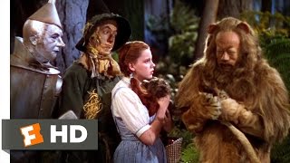 The Cowardly Lion  The Wizard of Oz 68 Movie CLIP 1939 HD [upl. by Senn]