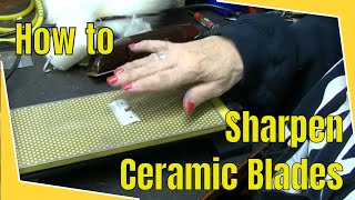 How to Sharpen Ceramic Clipper Blades by Hand the Easy Way  Bonika Shears [upl. by Babby]