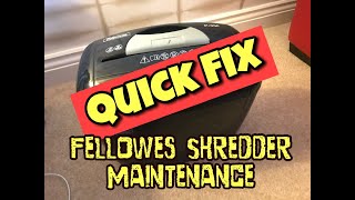 Fellowes Shredder Maintenance Fix  Auto Shredder not working [upl. by Drofnil699]