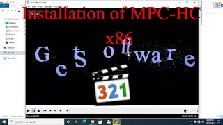 How to install MPC HC in Window 10 x86  Get Software [upl. by Dix]