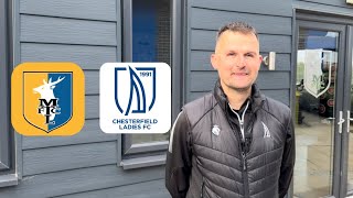 Mansfield Town Ladies 00 Chesterfield Ladies Neil Robinson’s Post Match Interview [upl. by Akieluz427]