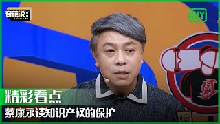 蔡康永谈知识产权的保护 称其阻断了知识的研发  奇葩说  I CAN I BB  iQiyi精选 [upl. by Gunther]