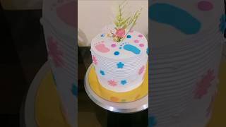 Mom to be cake simple design homemade cake [upl. by Gelya857]