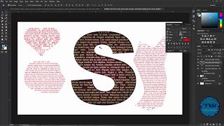 How to Fill Text in Character and Custom Shapes amp Selection in Photoshop [upl. by Goss328]