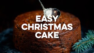 Easy Christmas Cake inspired by Mary Berry  SupergoldenBakes [upl. by Licha491]