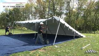 20 x 30 Classic Frame Tent  Installation Procedure [upl. by Emelia]