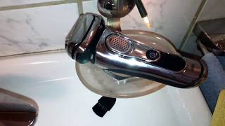 How to clean braun series 9 shaver with a brush manual cleaning of the shaver DIY [upl. by Wisnicki]