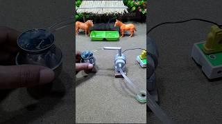 Diy mini tractor project mini motor water pump science project and horse videos  314 [upl. by Kristoforo]