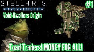 Stellaris  Federations DLC 1  Void Dwellers Origin  Trade Toads [upl. by Eocsor892]